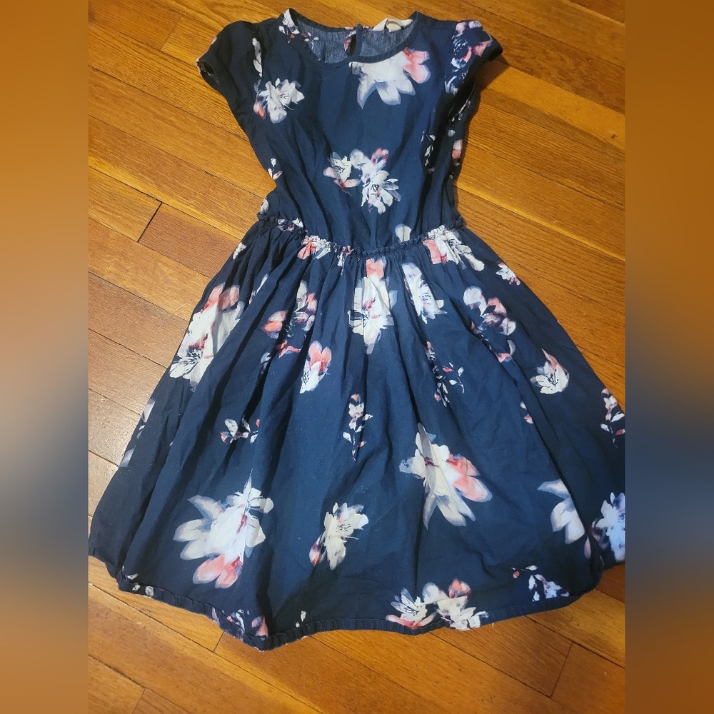 Floral Navy Kids Dress